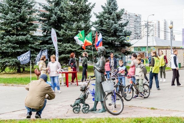 У Михайловских прудов в Крюково прошел традиционный велофестиваль