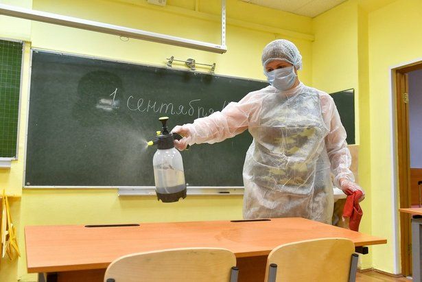 Зеленоградские школы провели профилактику COVID-2019 в преддверии нового учебного года