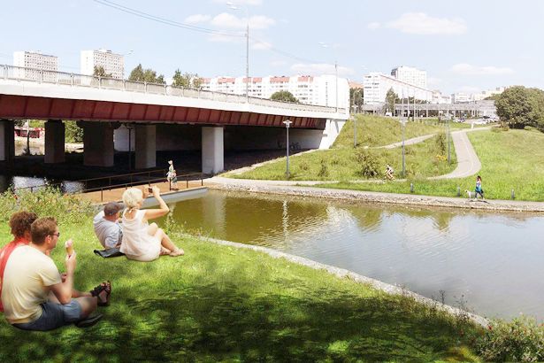 В рамках программы благоустройства в Зеленограде очищают дно Большого городского пруда