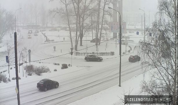 Снегопад в Зеленограде
