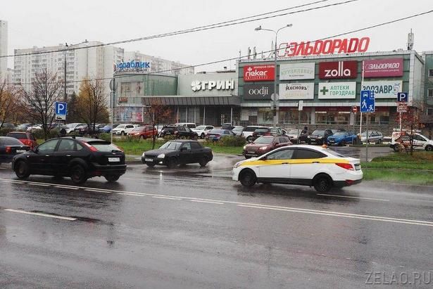 На территории района Крюково появился очаг аварийности на дороге