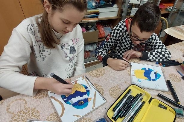 Ребята из ГБУ «Фаворит» создают уникальные работы с помощью маркеров