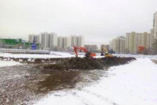 Специалисты приступили к работам на Михайловском пруду в Крюково