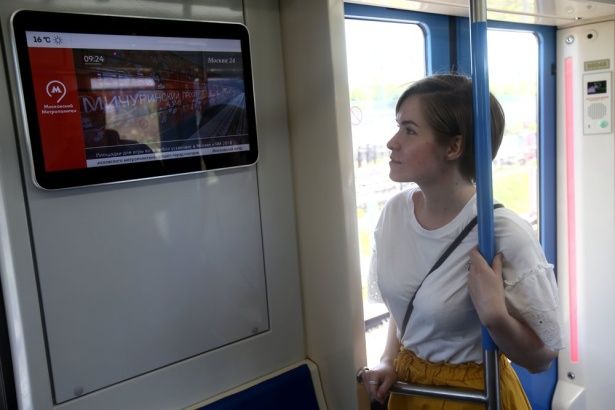 «Москва 24» стал первым в мире телеканалом, вещающим в вагонах метро