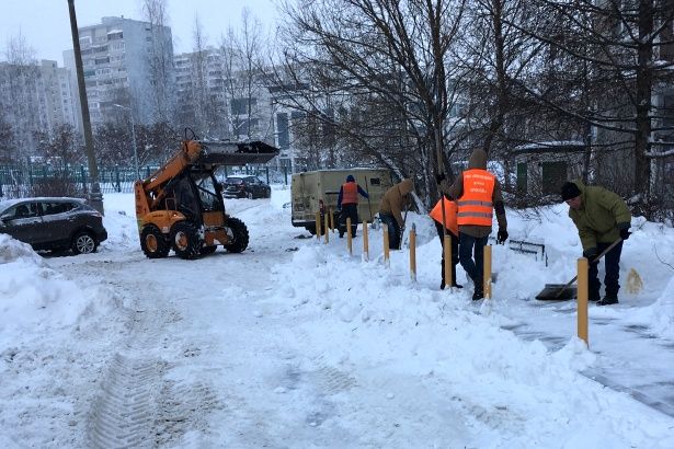 За сутки с территории Крюково вывезено почти 3 тыс. кубометров снега