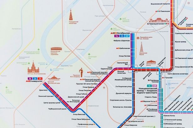 Собянин: В московском метро появится схема трамвайной сети столицы