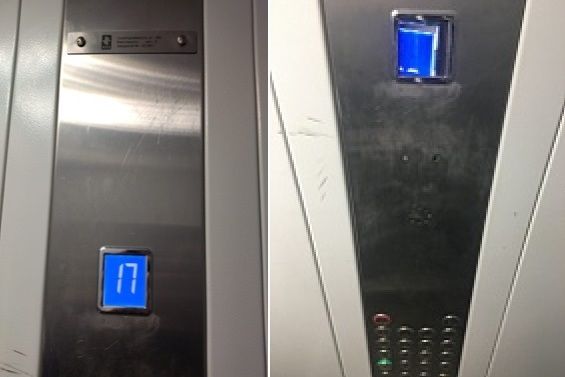 «Жилищник» восстановил табло этажности в лифте корпуса 1466