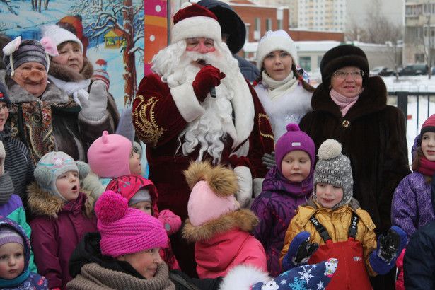 На Михайловских прудах крюковчане отметили праздник Рождества Христова