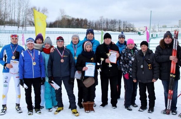 Сборная Крюково завоевали первое общекомандное место в лыжных гонках