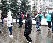 Субботник в Крюково состоялся, несмотря на снегопад